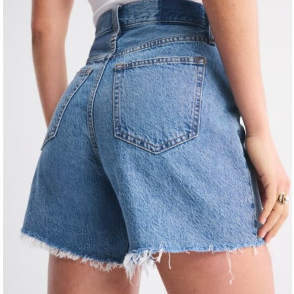 Abercrombie & Fitch High Rise Loose Short Curve Love 25 - Picture 8 of 11